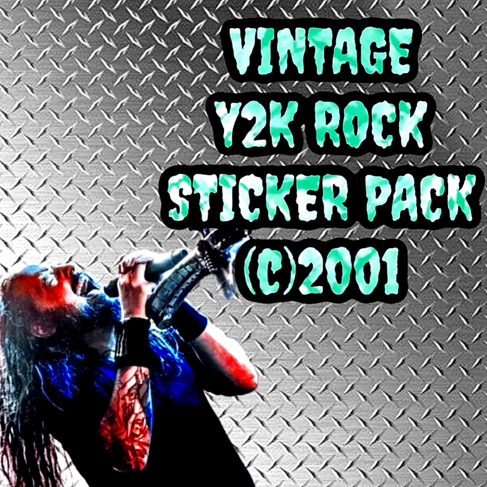 Vintage rock sticker pack
